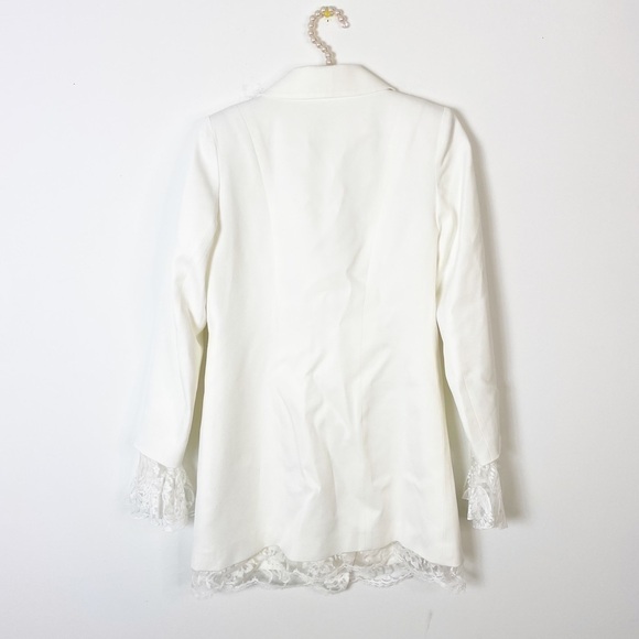 New Rime Arodaky Lui Lace-Trimmed Crepe Mini Dress - Picture 6 of 10